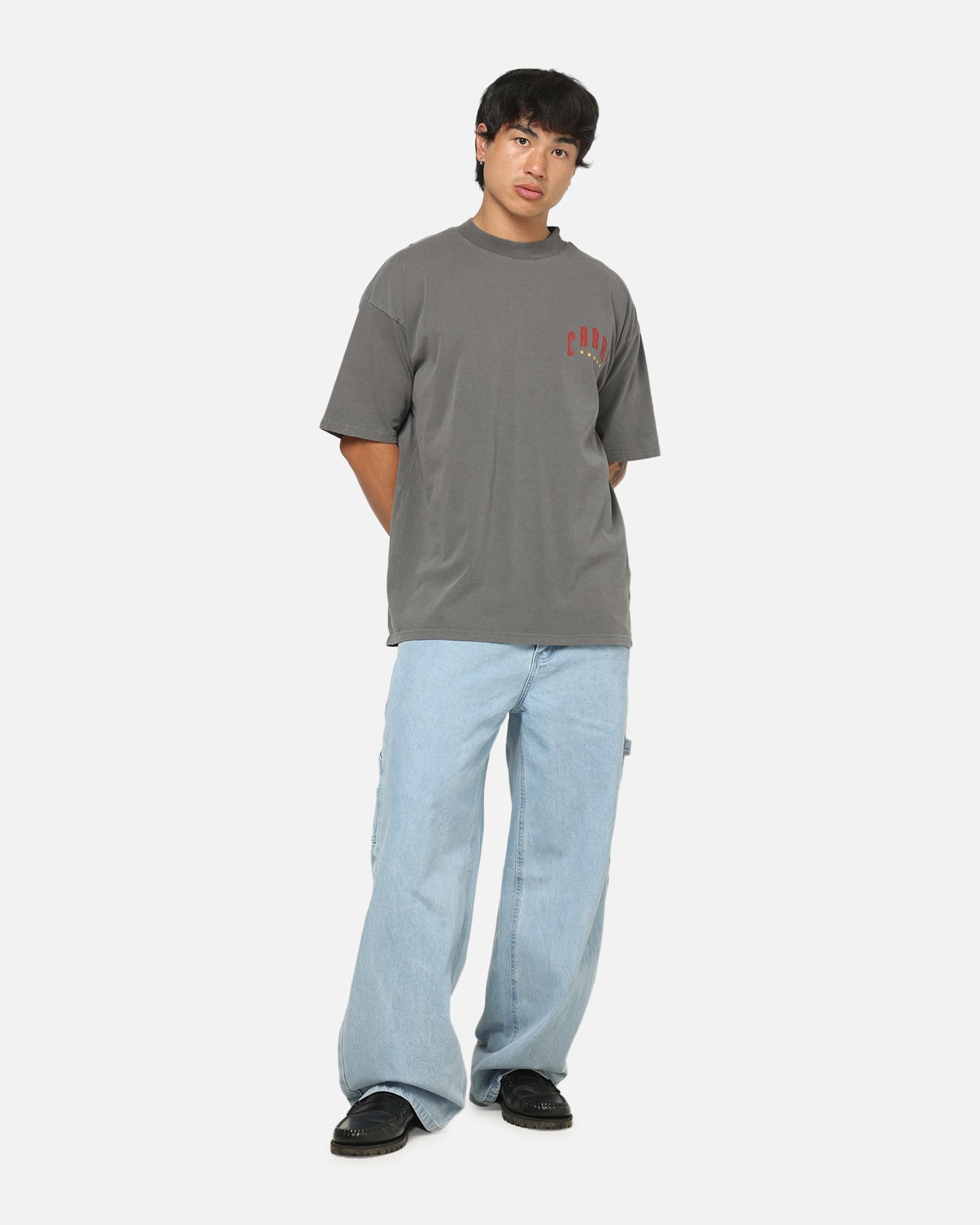 Carre Tiger Glow T-Shirt Washed Charcoal