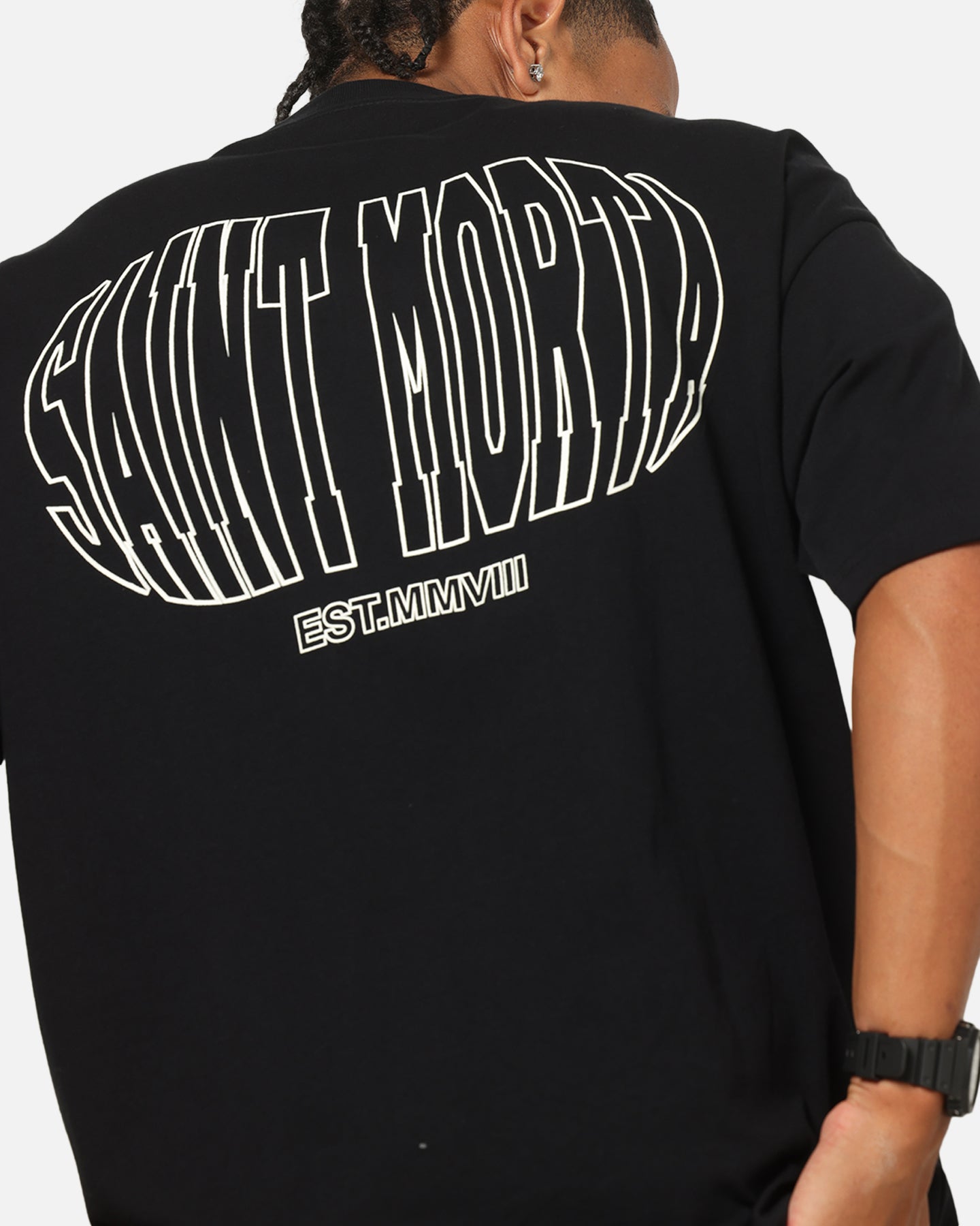 Saint Morta Global Boxy T-Shirt Black
