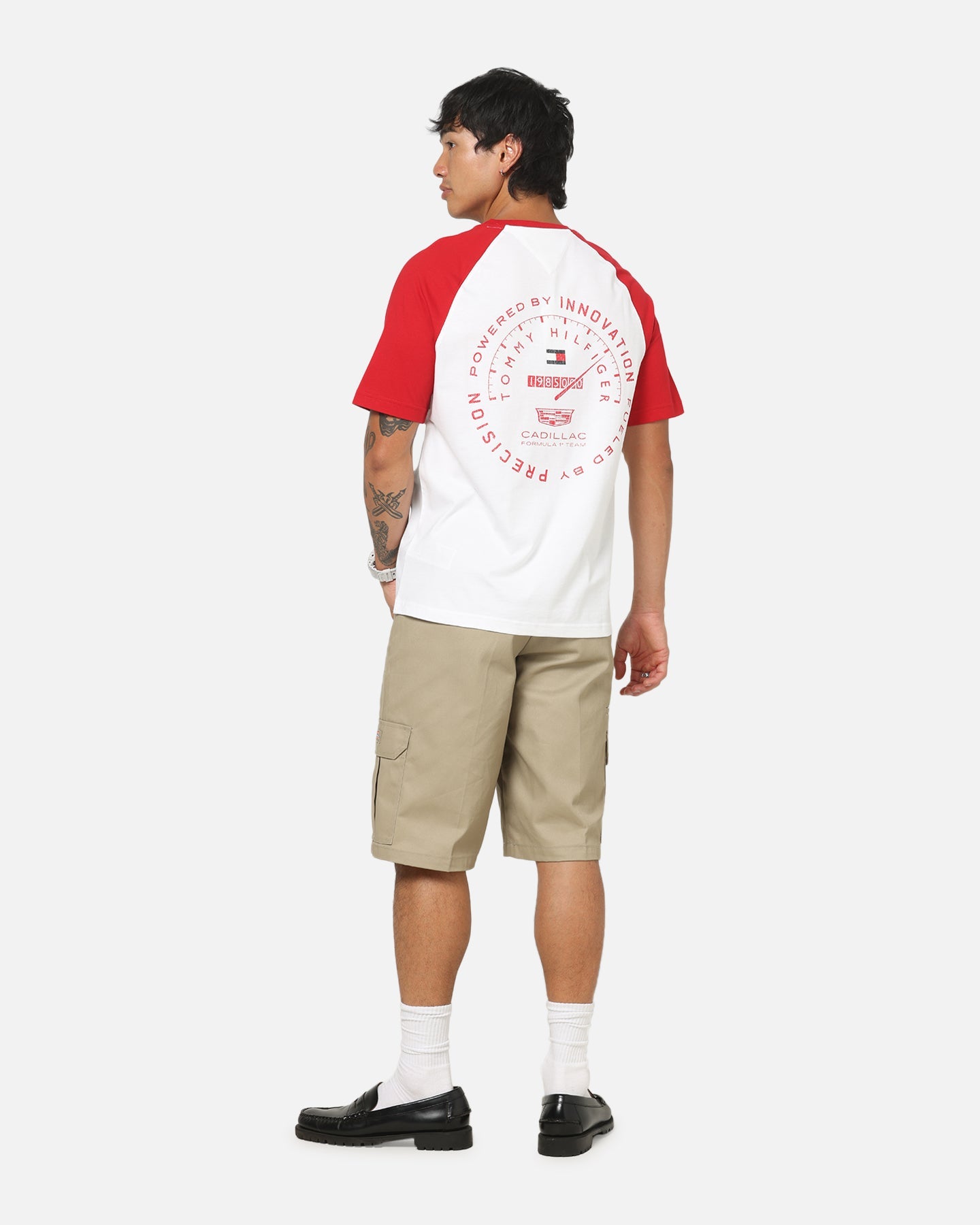 Tommy Hilfiger X Cadillac Formula 1 Team Speedometer T-Shirt White/Red