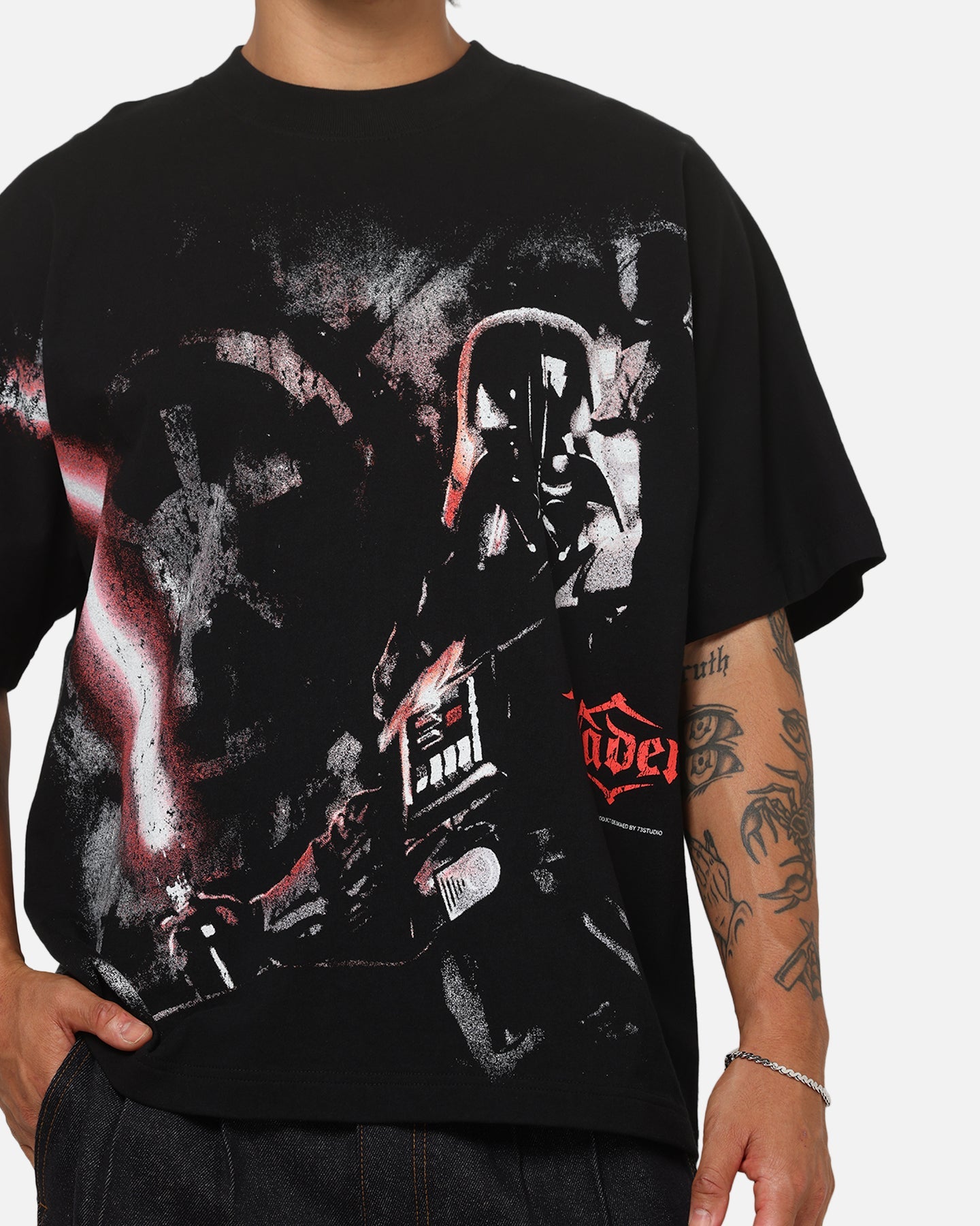 73Studio Star Wars '08 Empire Strikes Back All Print T-Shirt Black