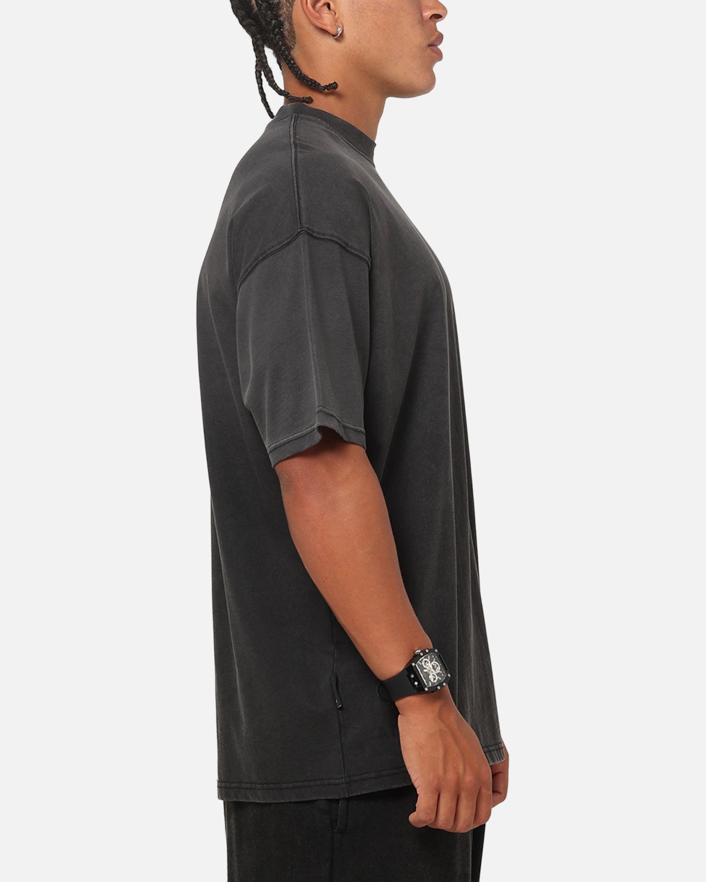 Saint Morta Athltc R3 Boxy T-Shirt Washed Black