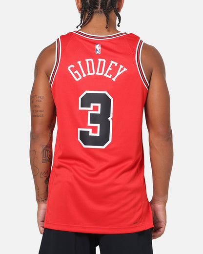 Nike Josh Giddey Chicago Bulls #3 Icon Edition Nike Dri-FIT NBA Swingman Jersey University Red