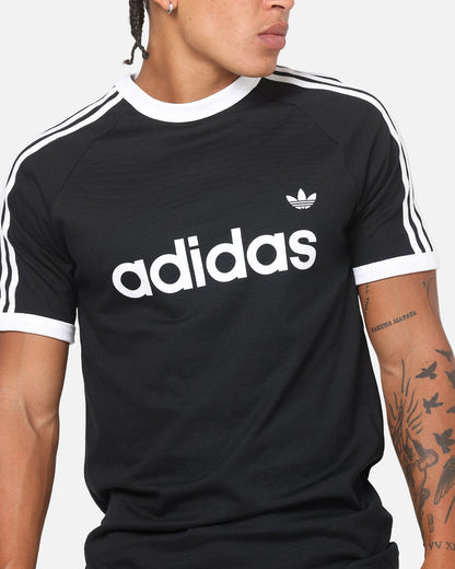 Adidas 3-Stripes Ringer T-Shirt Black