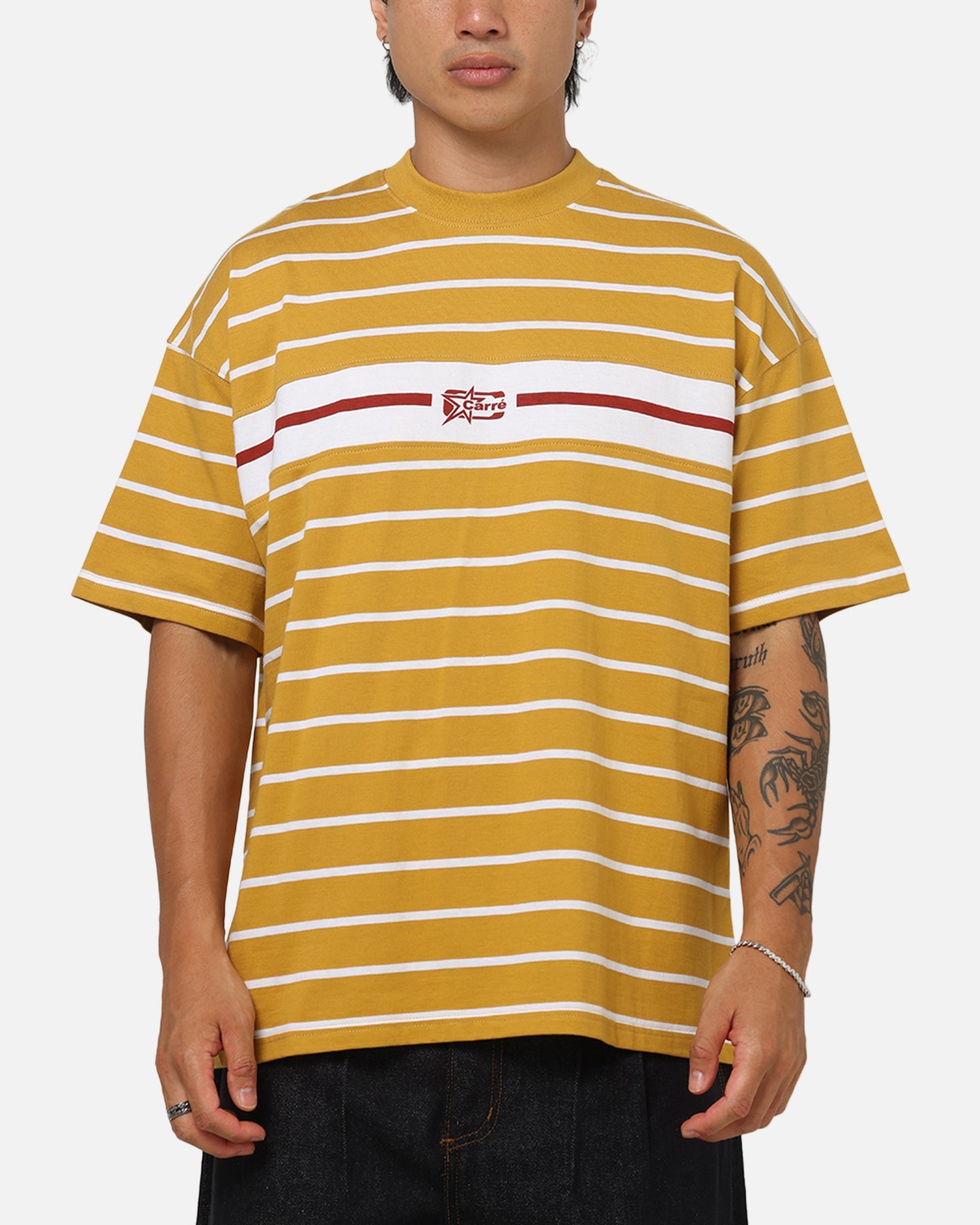 Carre Lineup T-Shirt Mustard Stripe