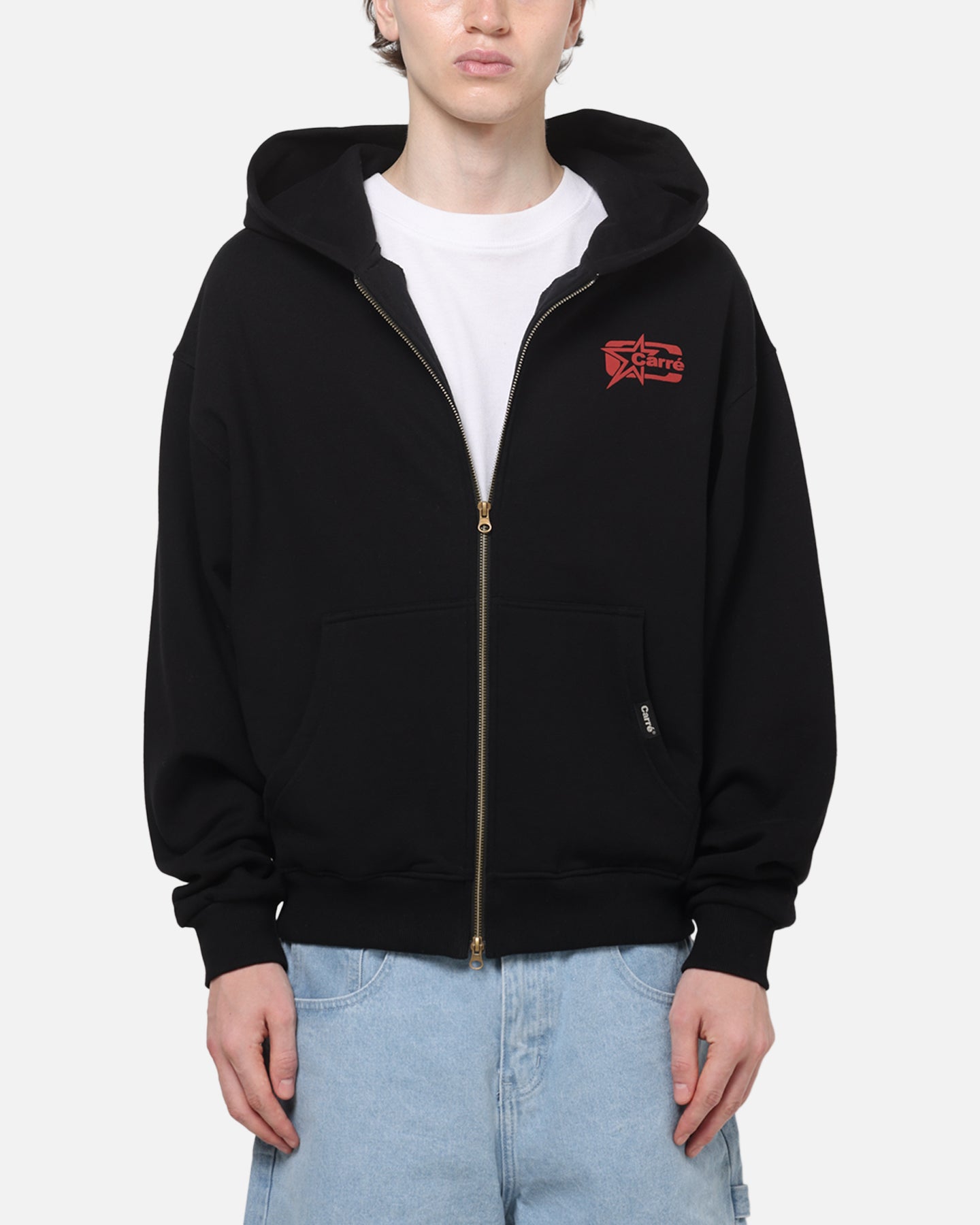 Carre Signature Zip Hoodie Black