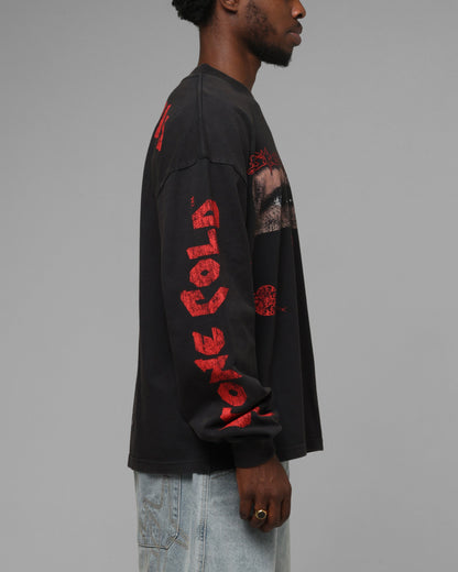 Loiter X WWE Stone Cold Long Sleeve T-Shirt Black