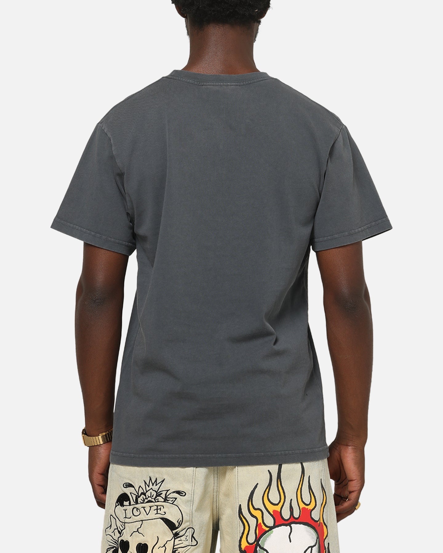 Ed Hardy Euro Fitted T-Shirt Charcoal