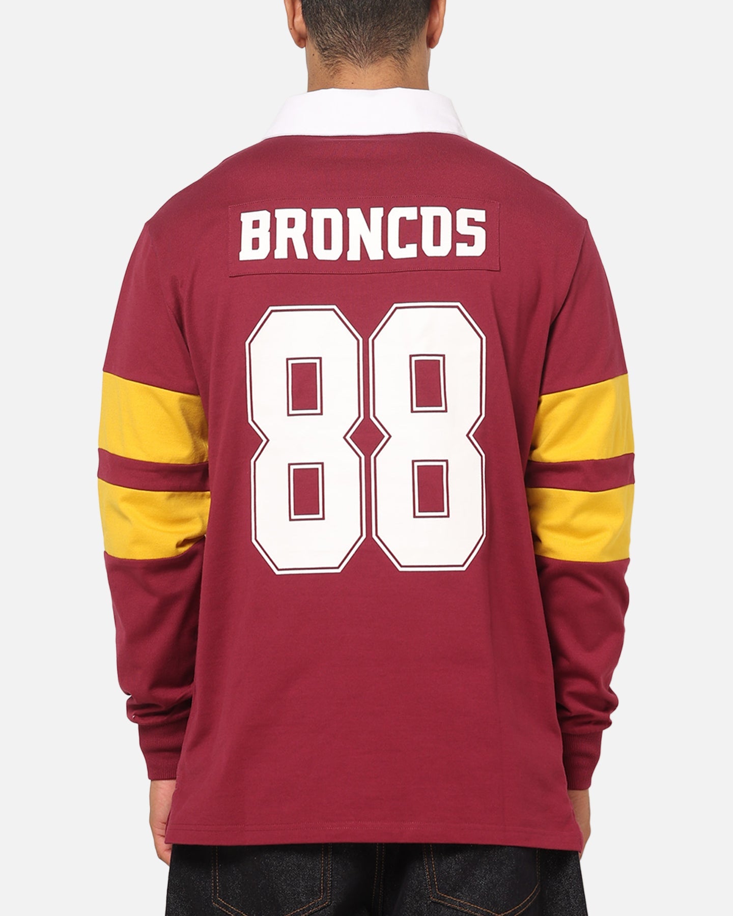 Bleacher Athletic Brisbane Broncos NRL Legacy Rugby Polo Shirt Maroon