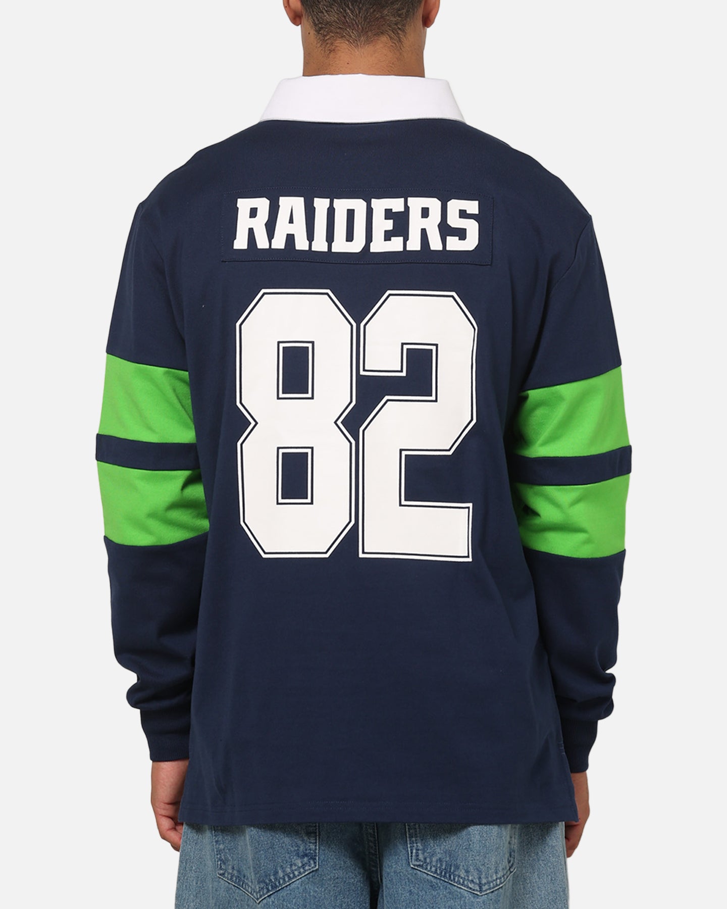 Bleacher Athletic Canberra Raiders NRL Legacy Rugby Polo Shirt Navy