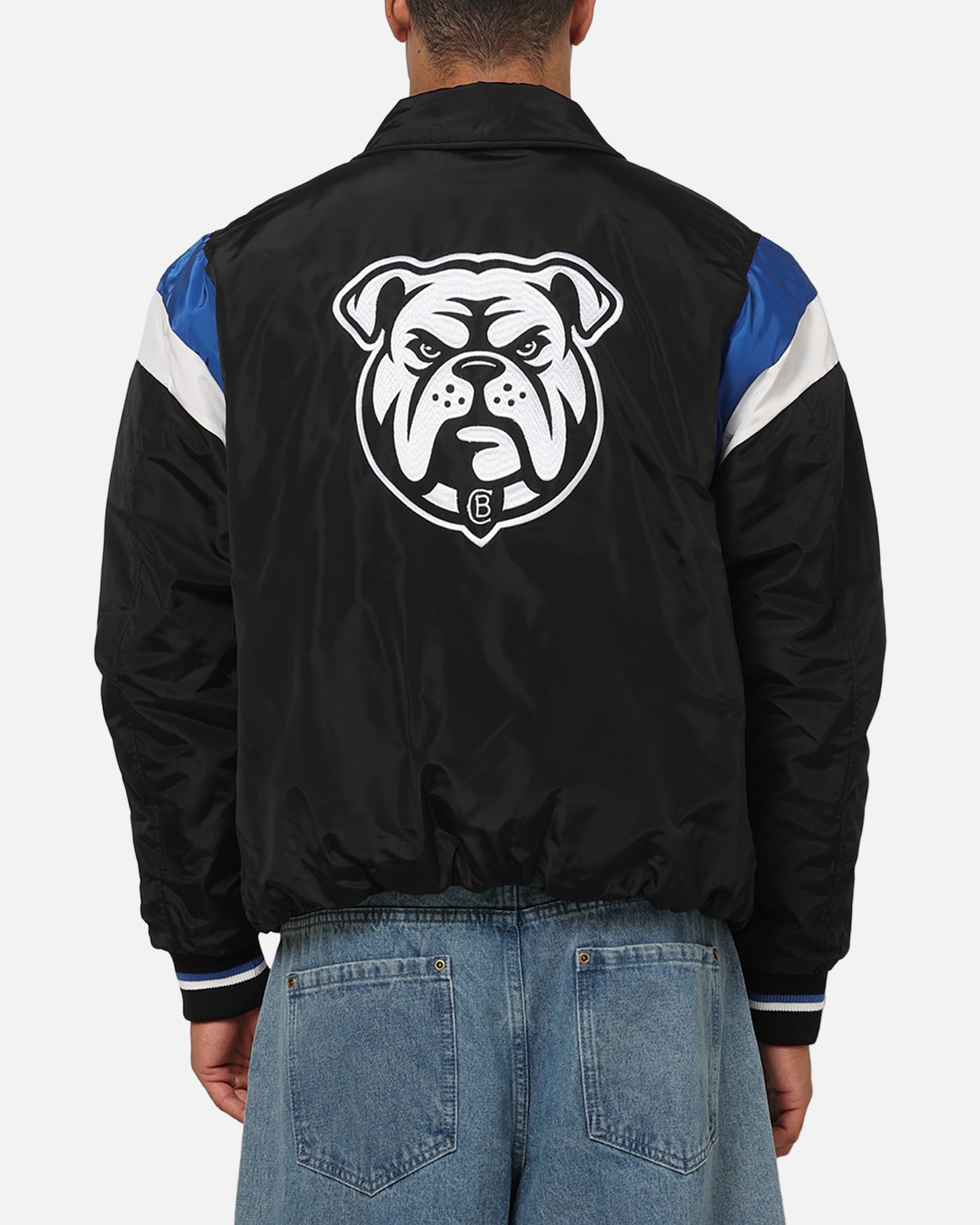 Bleacher Athletic Canterbury-Bankstown Bulldogs NRL Legacy Baseball Jacket Black