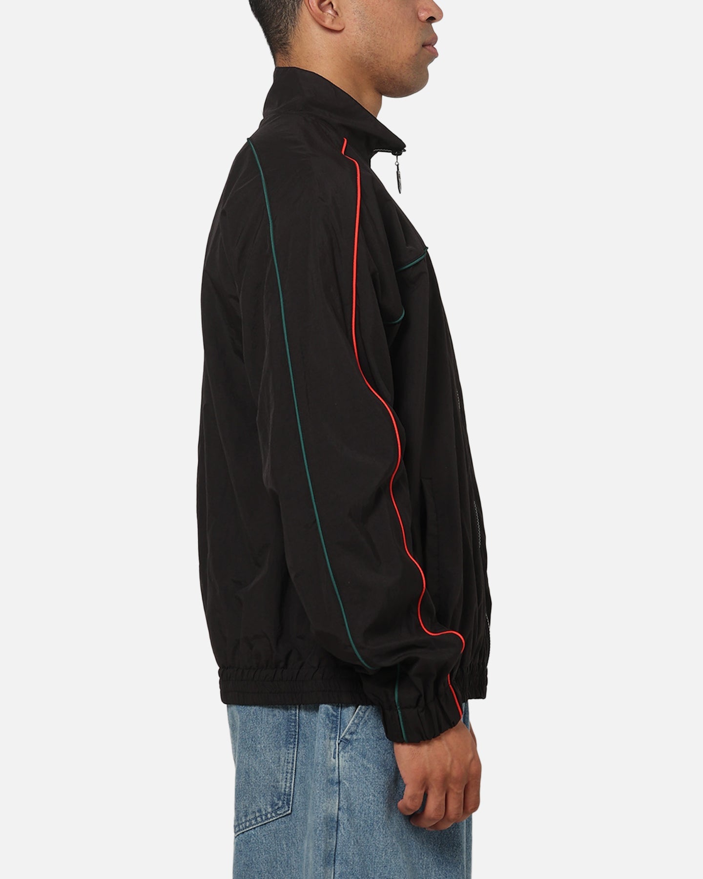 Bleacher Athletic South Sydney Rabbitohs NRL Midweight Spray Jacket Black