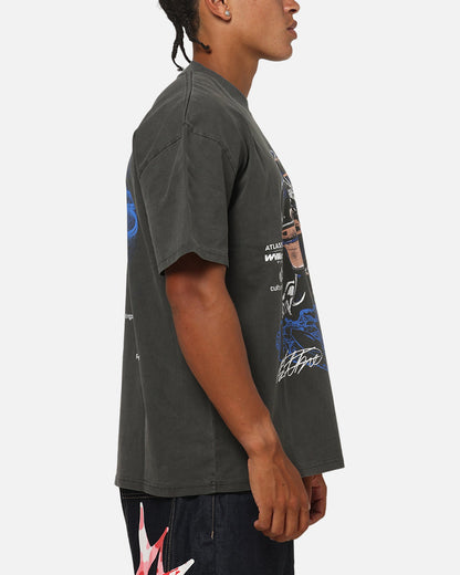 Culture Kings X Atlassian Williams F1 Team Alex Albon Heavy T-Shirt Black Acidwash