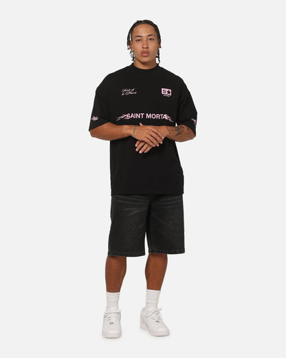 Saint Morta Speed Racing Boxy T-Shirt Black/Pink