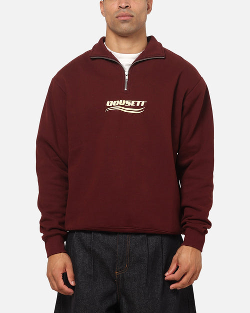 Vouseti Golf Wave Quarter Zip Crewneck Dark Plum