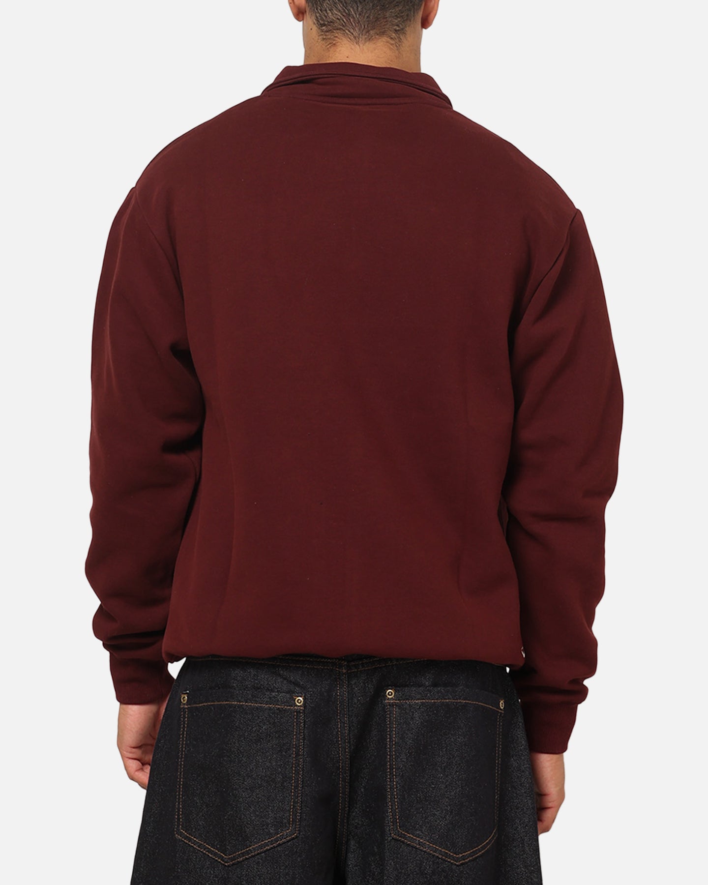 Vouseti Golf Wave Quarter Zip Crewneck Dark Plum