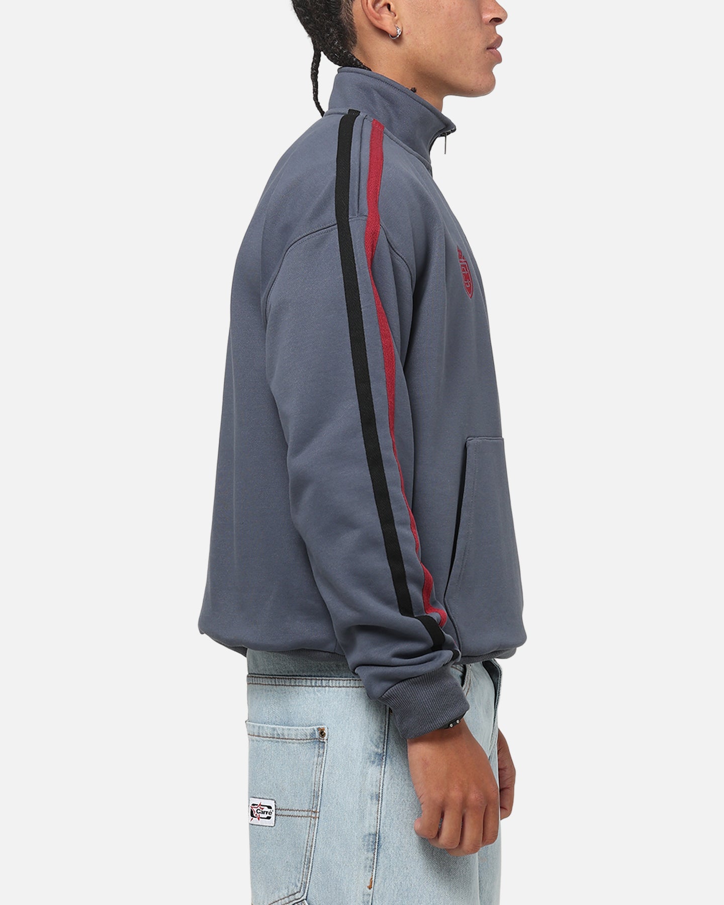 Carre Footie 1/4 Zip Crewneck Vintage Navy