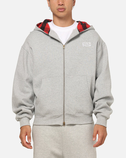 Carre True Form Hoodie Grey Marle/Plaid