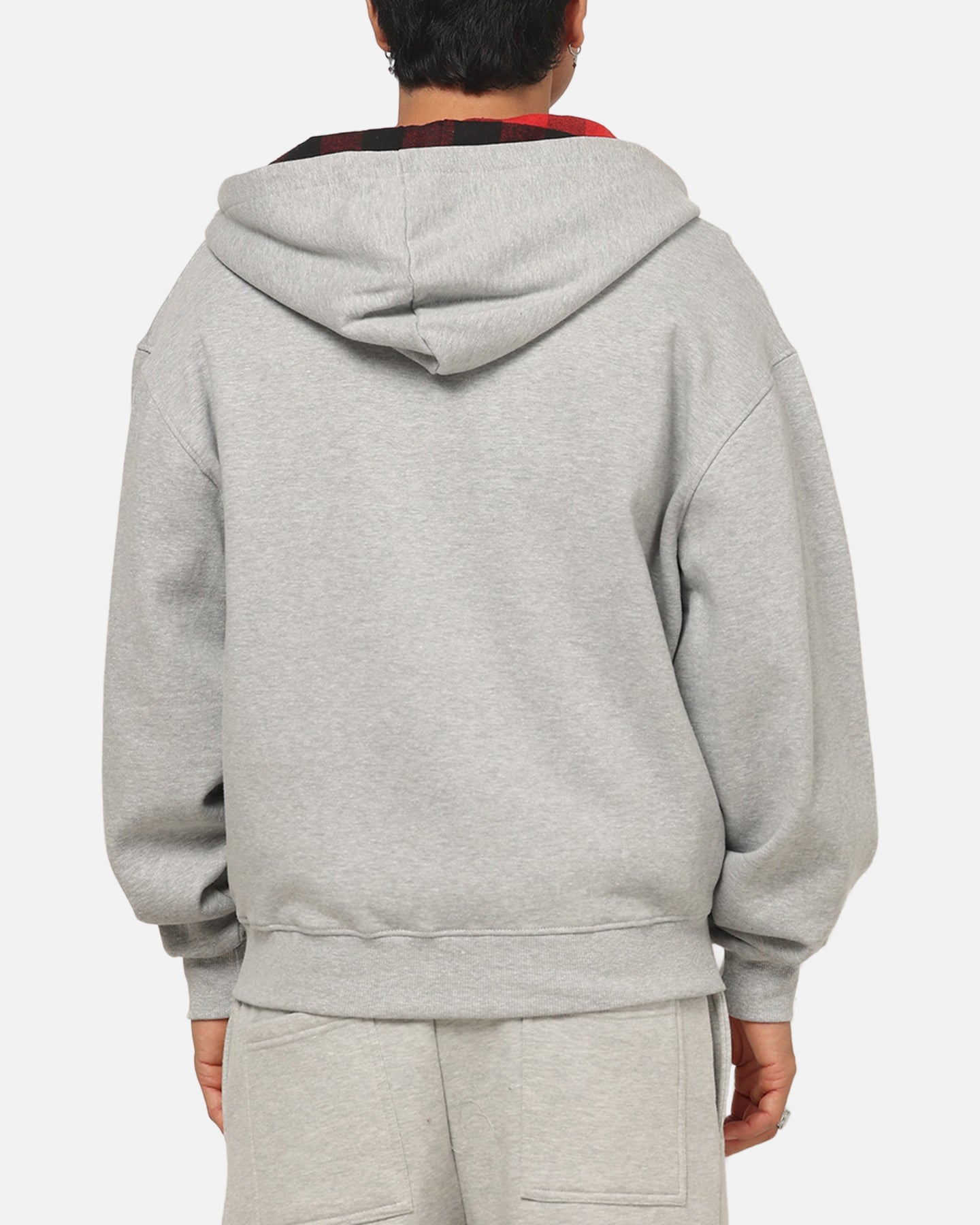 Carre True Form Hoodie Grey Marle/Plaid