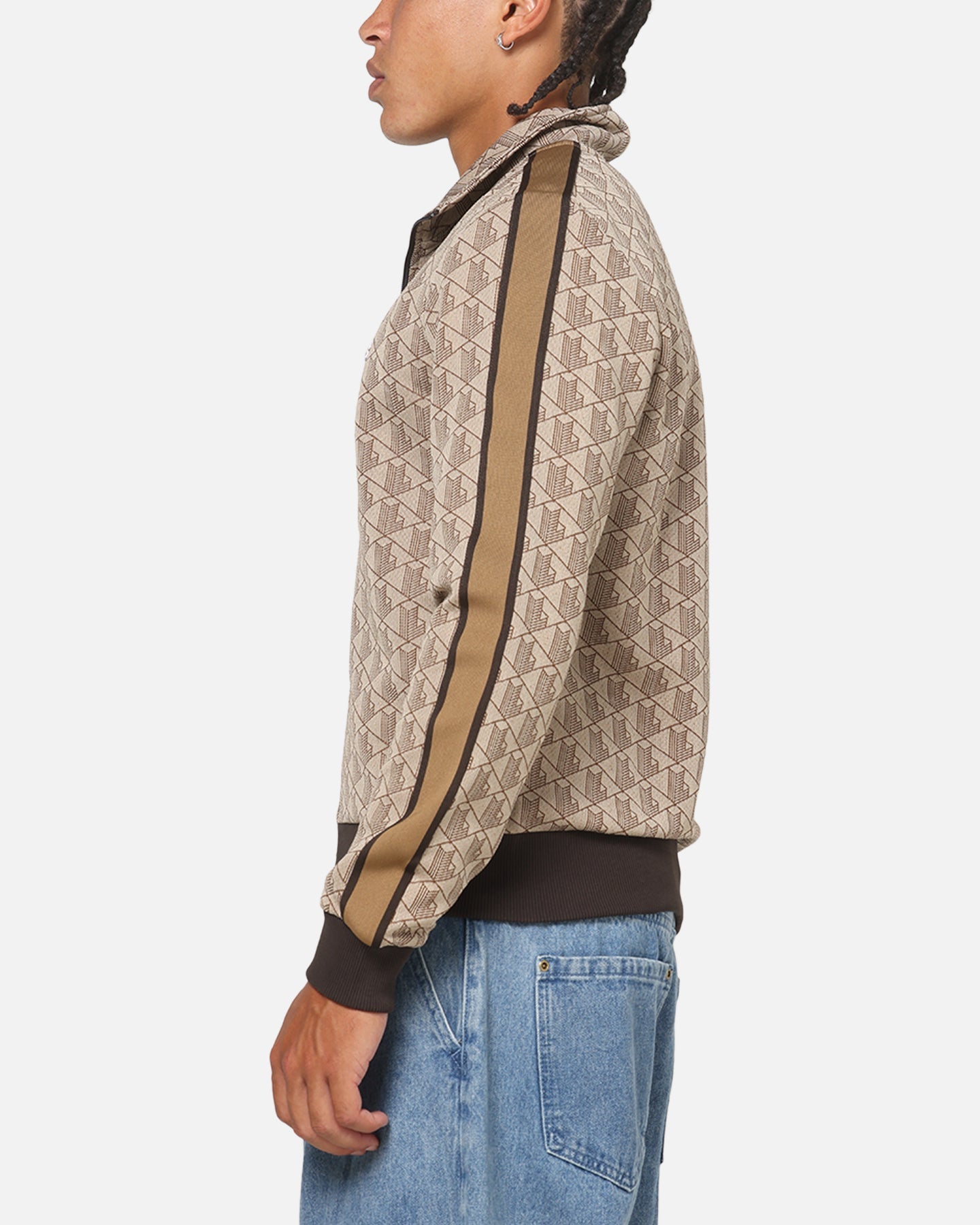 Lacoste Monogram Track Jacket Crossiant/Cookie