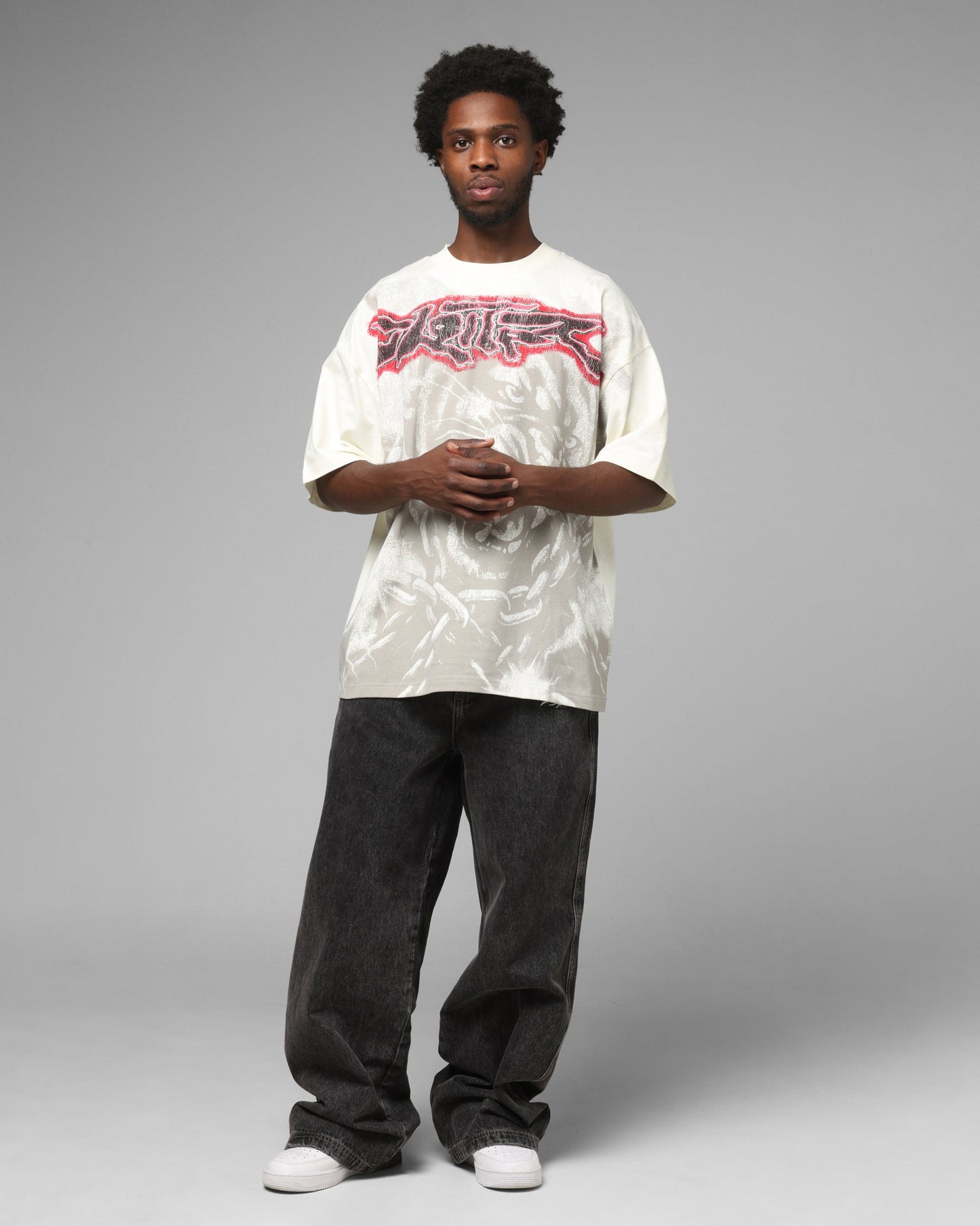 Loiter Airbrush Panther T-Shirt White