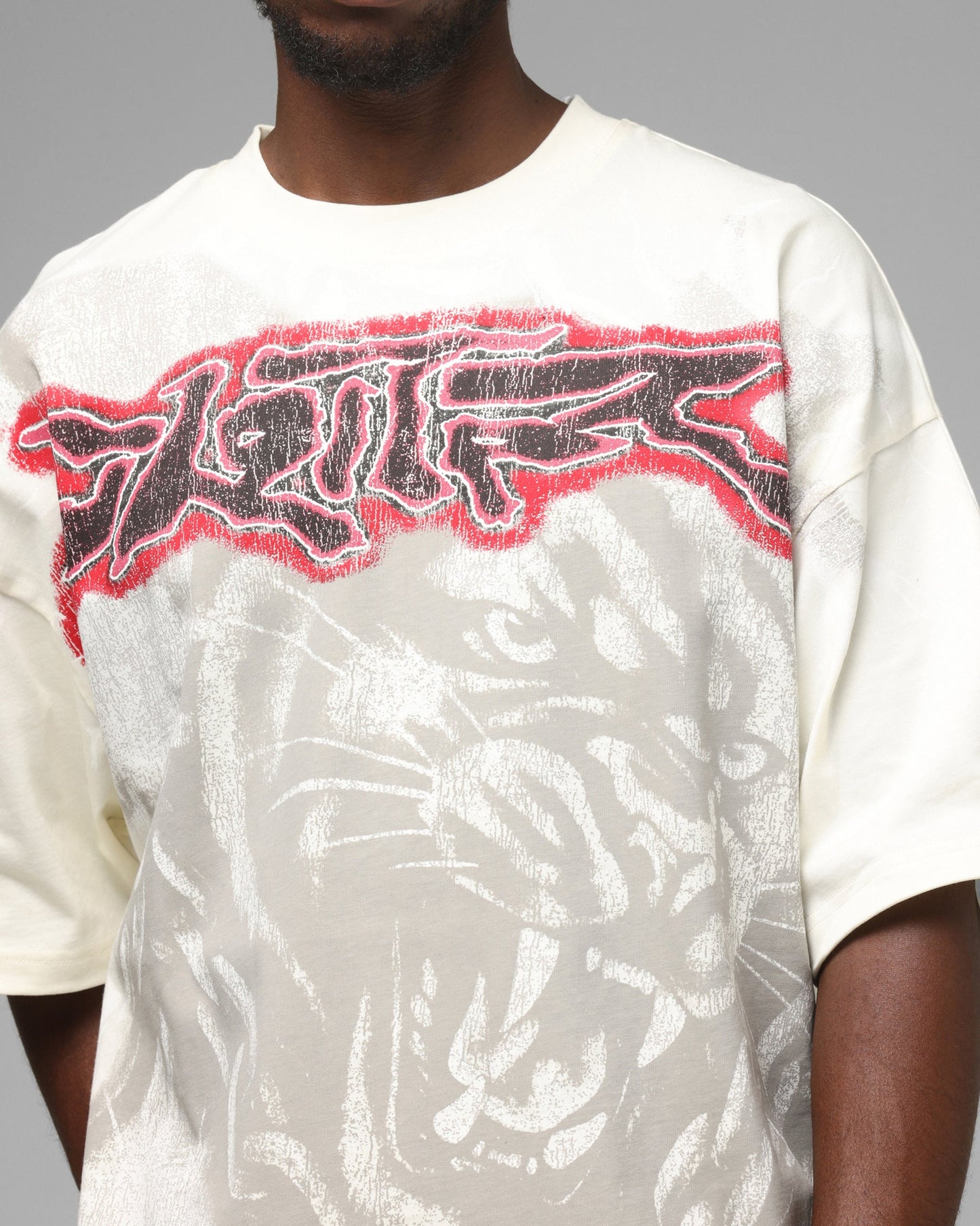 Loiter Airbrush Panther T-Shirt White