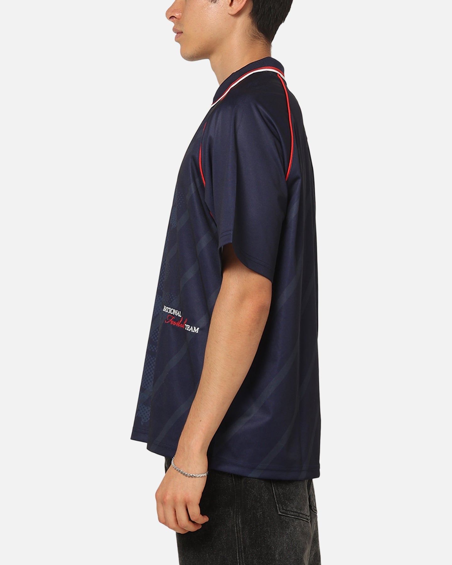 Majestic Athletic England Mesh Jersey Navy