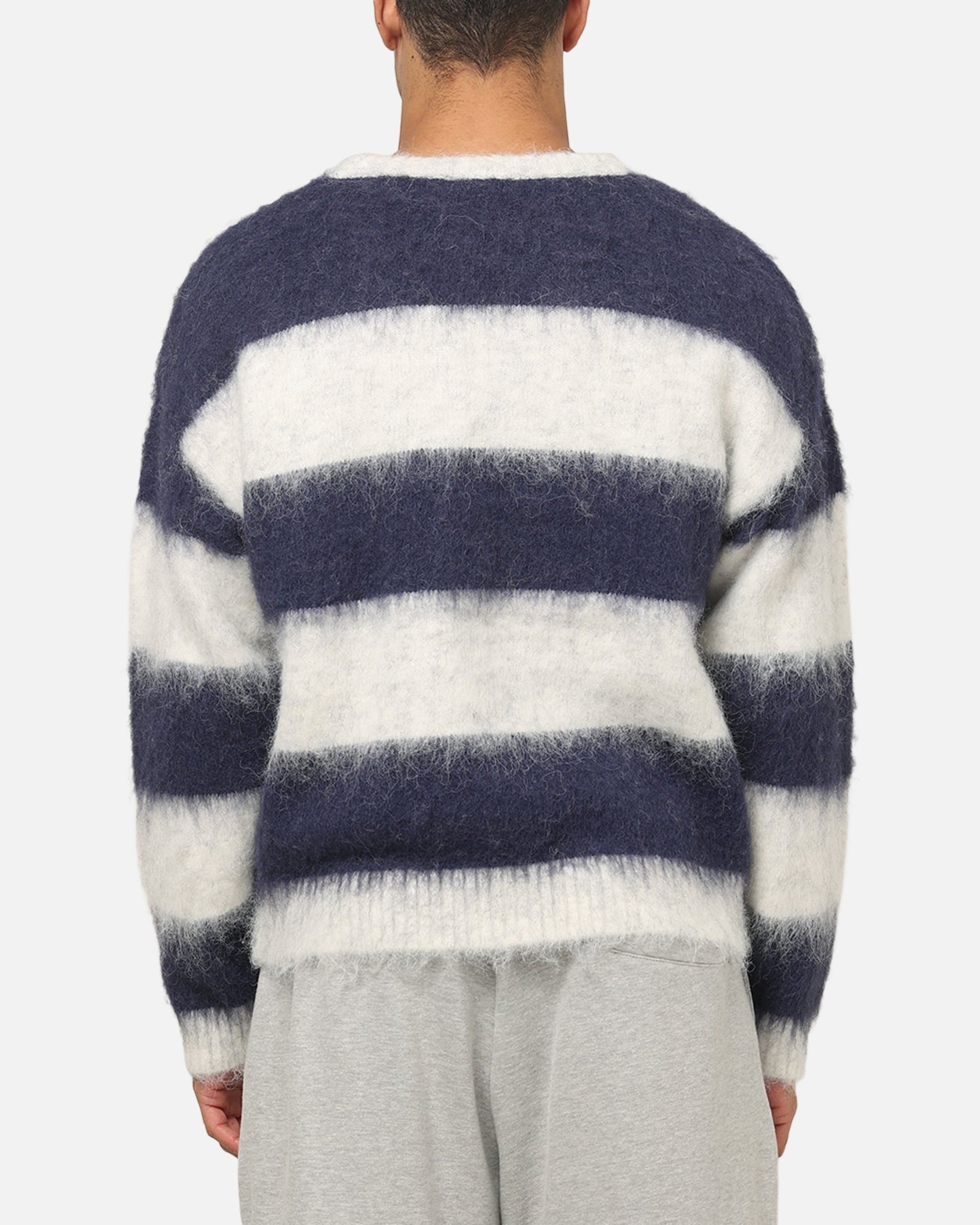 Majestic Athletic New York Yankees Block Stripe Knit Jumper Vintage White