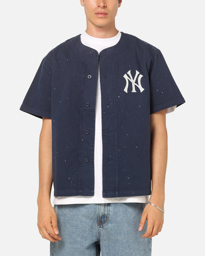 Majestic Athletic New York Yankees Splat Baseball T-Shirt Indigo