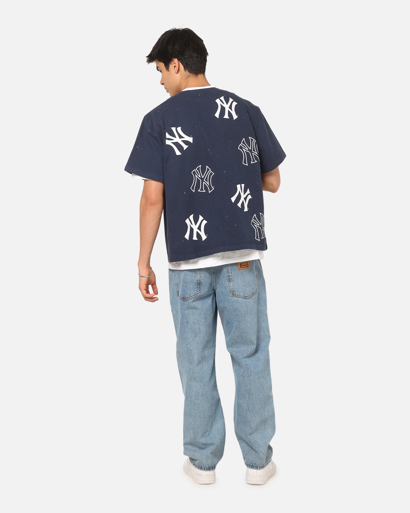 Majestic Athletic New York Yankees Splat Baseball T-Shirt Indigo