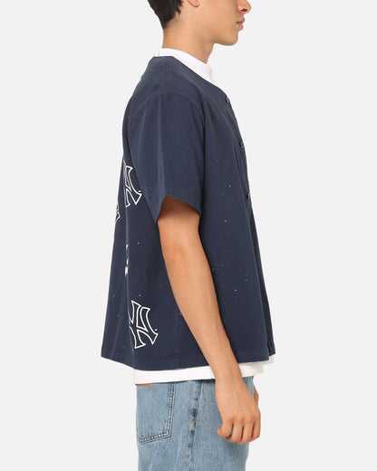 Majestic Athletic New York Yankees Splat Baseball T-Shirt Indigo
