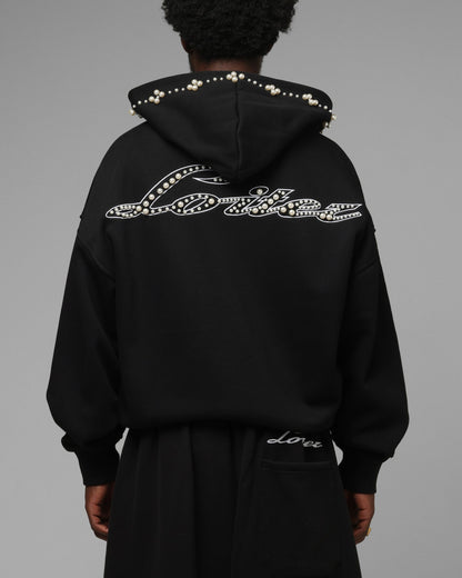 Loiter Pearl Zip Hoodie Black