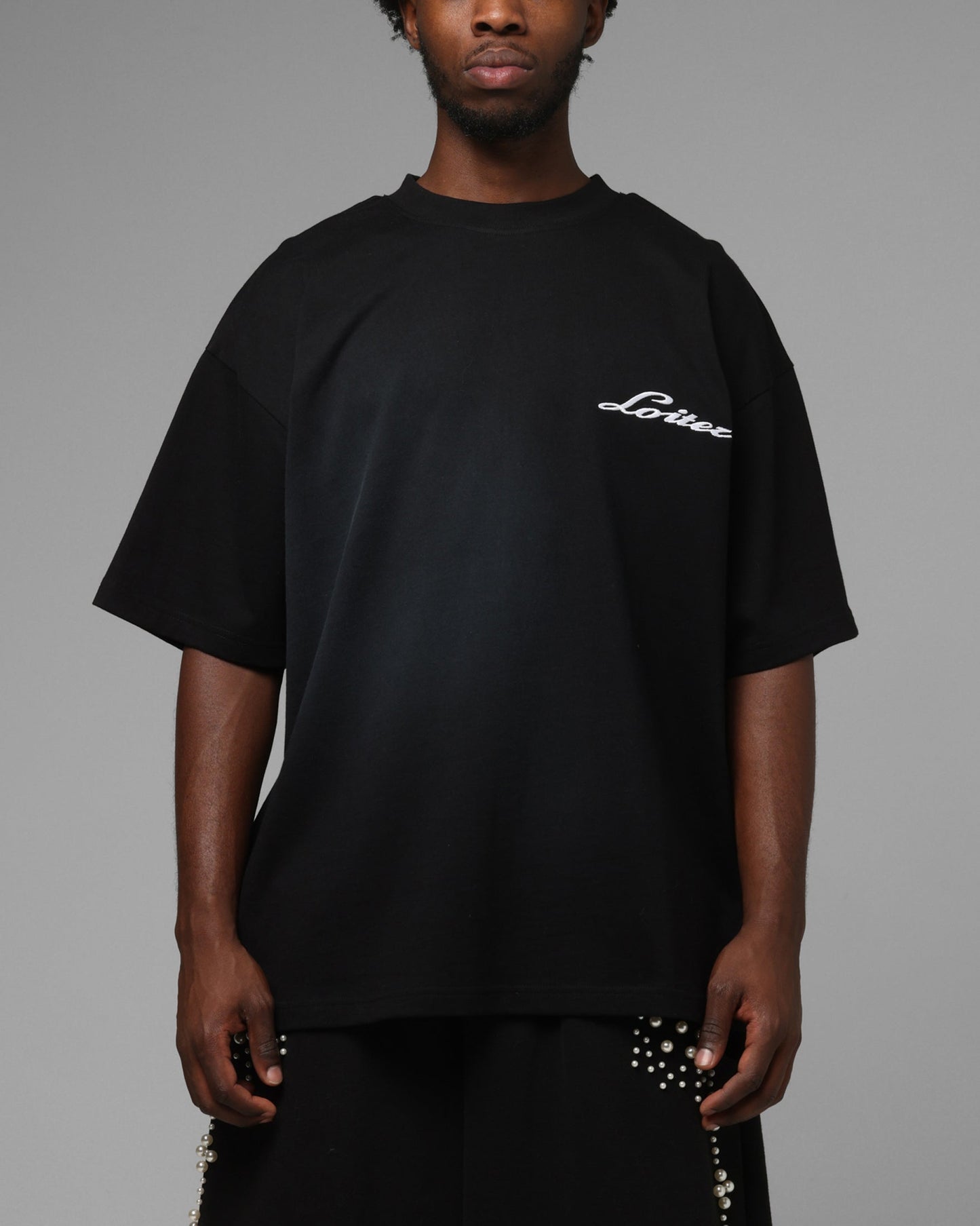 Loiter Pearl T-Shirt Black