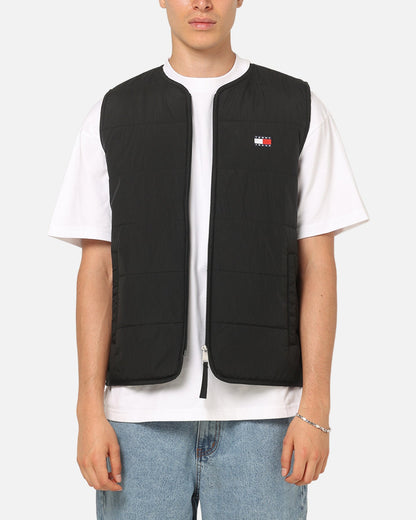 Tommy Jeans Heritage Flag Quilted Vest Black