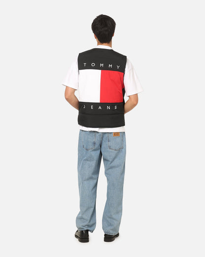 Tommy Jeans Heritage Flag Quilted Vest Black