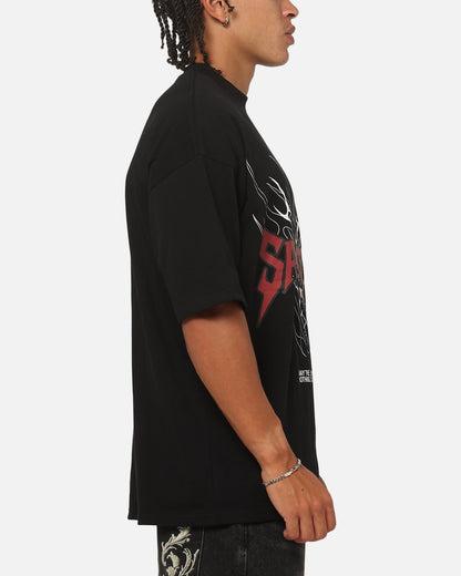 Saint Morta Fallen Tribal Boxy T-Shirt Black/Red