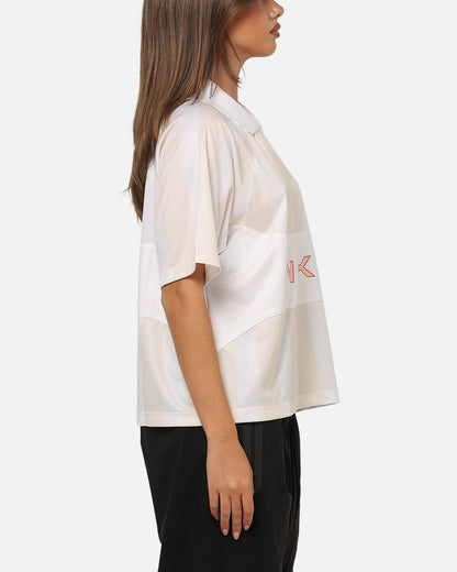 Nike Women's Sportswear Street Oversized Striped Jersey Chalk/White