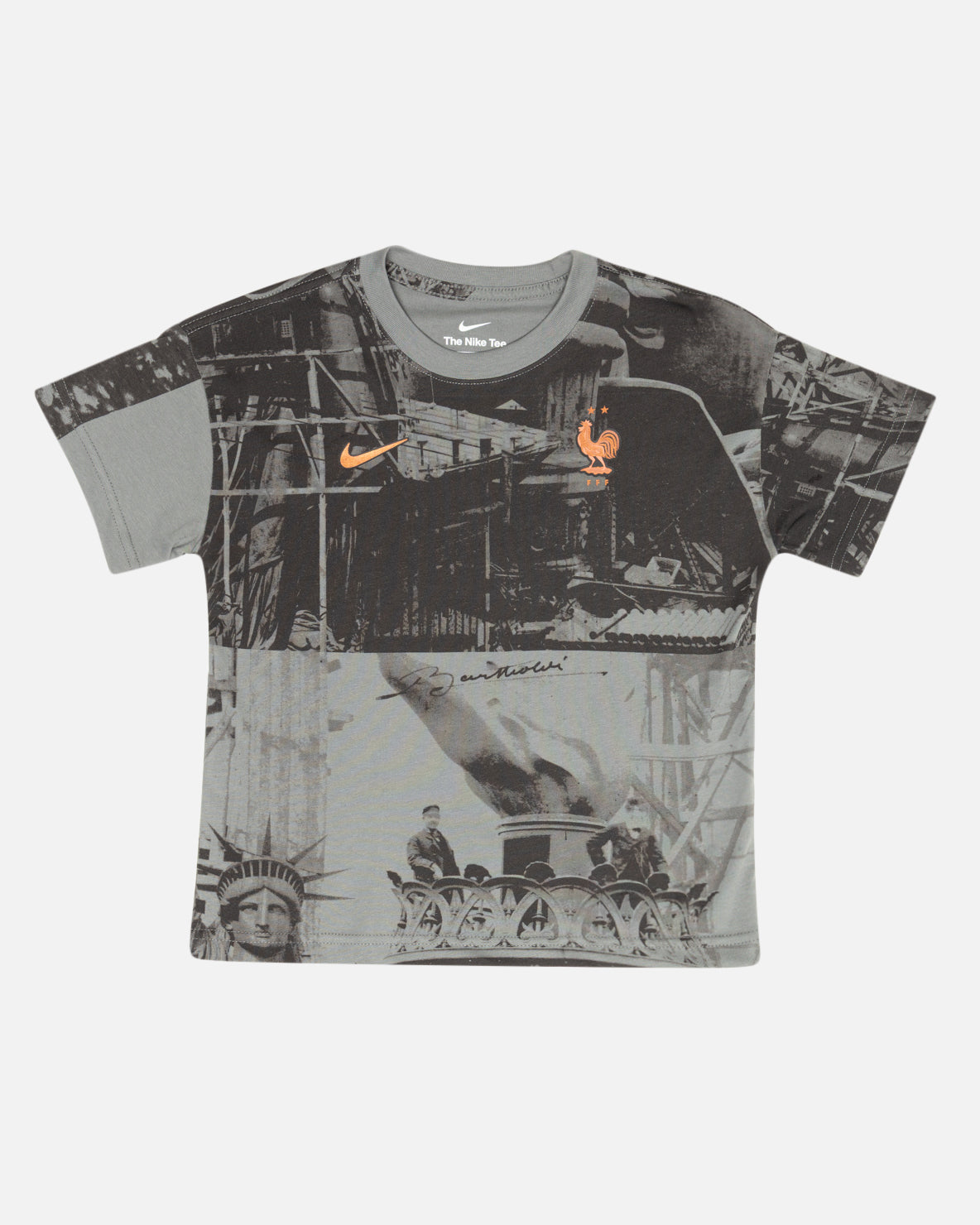 Nike Kids' Soccer French Football Federation T-Shirt Iron Grey