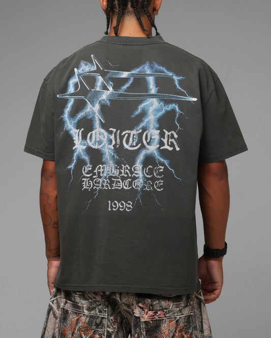 Loiter Frontier T-Shirt Black Wash