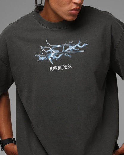 Loiter Frontier T-Shirt Black Wash