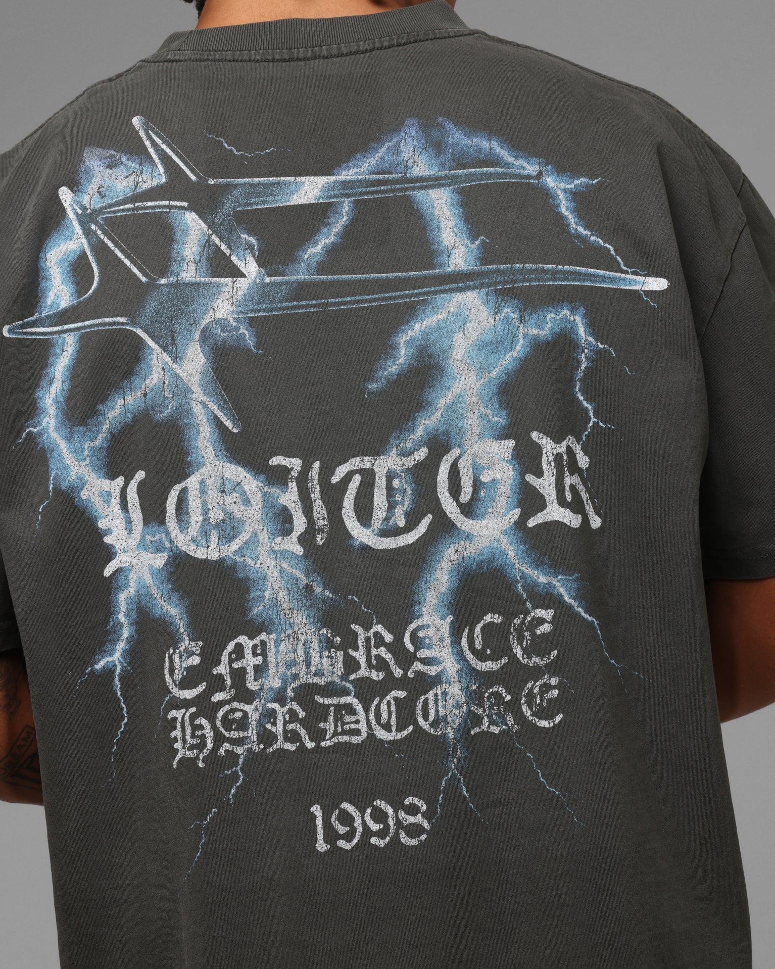 Loiter Frontier T-Shirt Black Wash