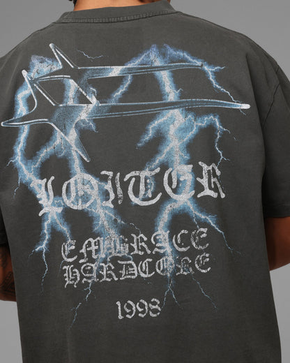 Loiter Frontier T-Shirt Black Wash