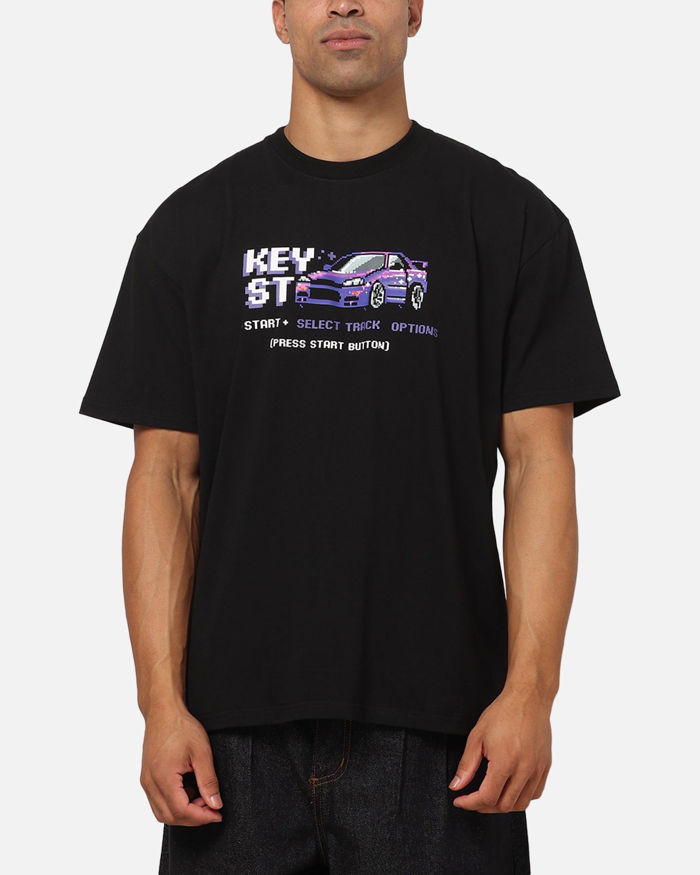 Key Street 16 Bit Heavy T-Shirt Black