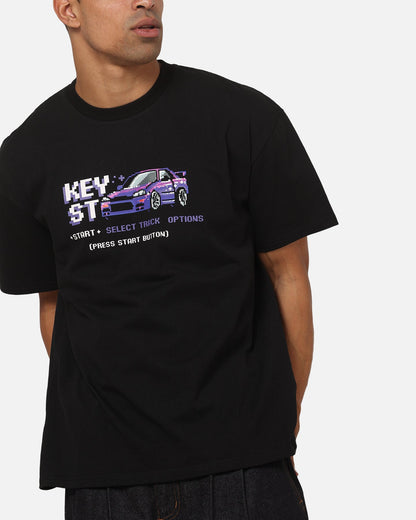 Key Street 16 Bit Heavy T-Shirt Black