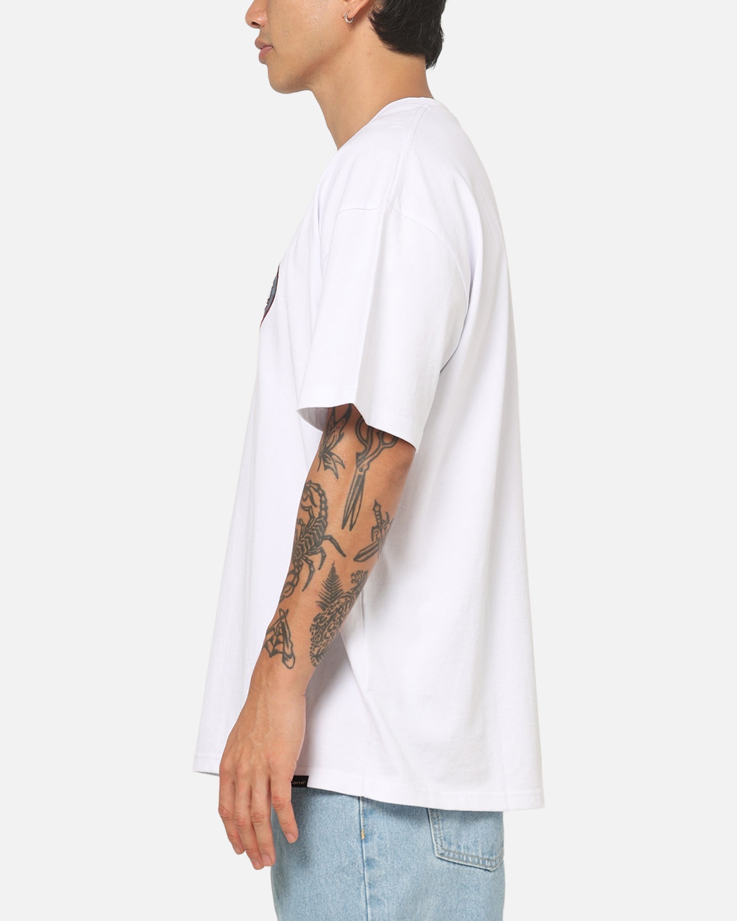 Carre Plaid Oval T-Shirt White