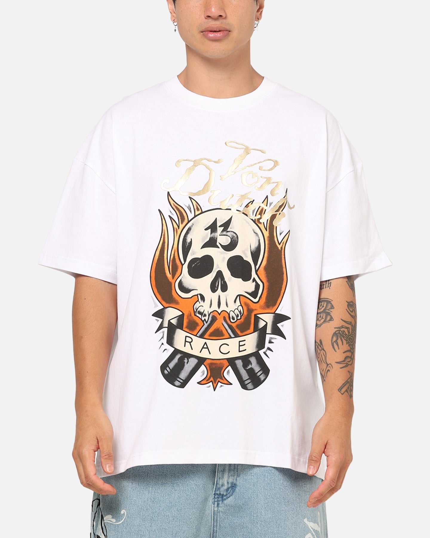 Von Dutch Race 13 T-Shirt White