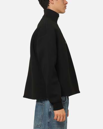 Saint Morta Athltc Quarter Zip Crewneck Black