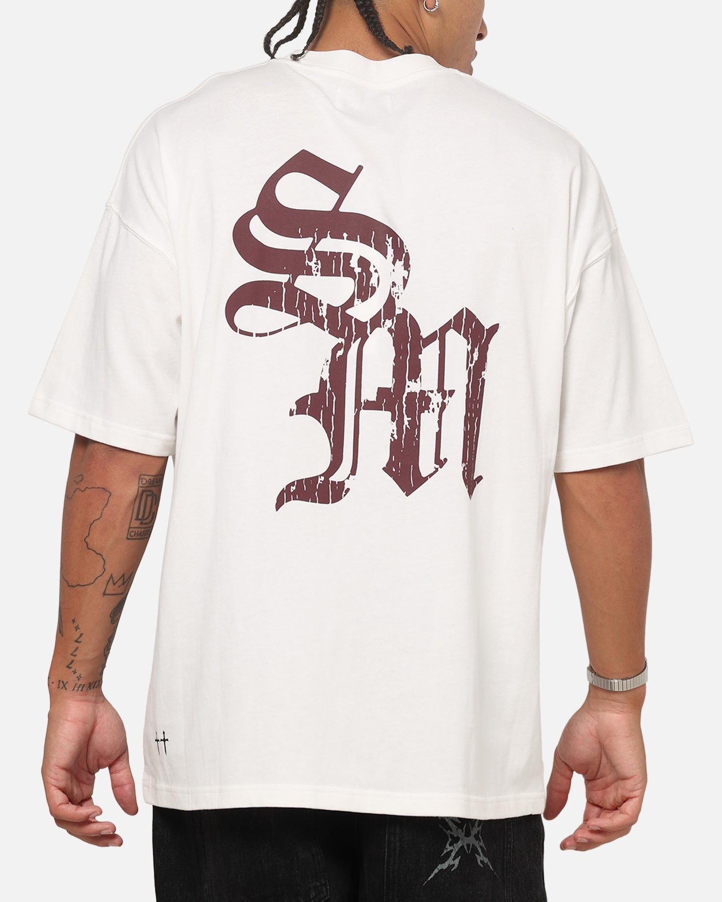 Saint Morta ATHLTC S4 Boxy T-Shirt Off White