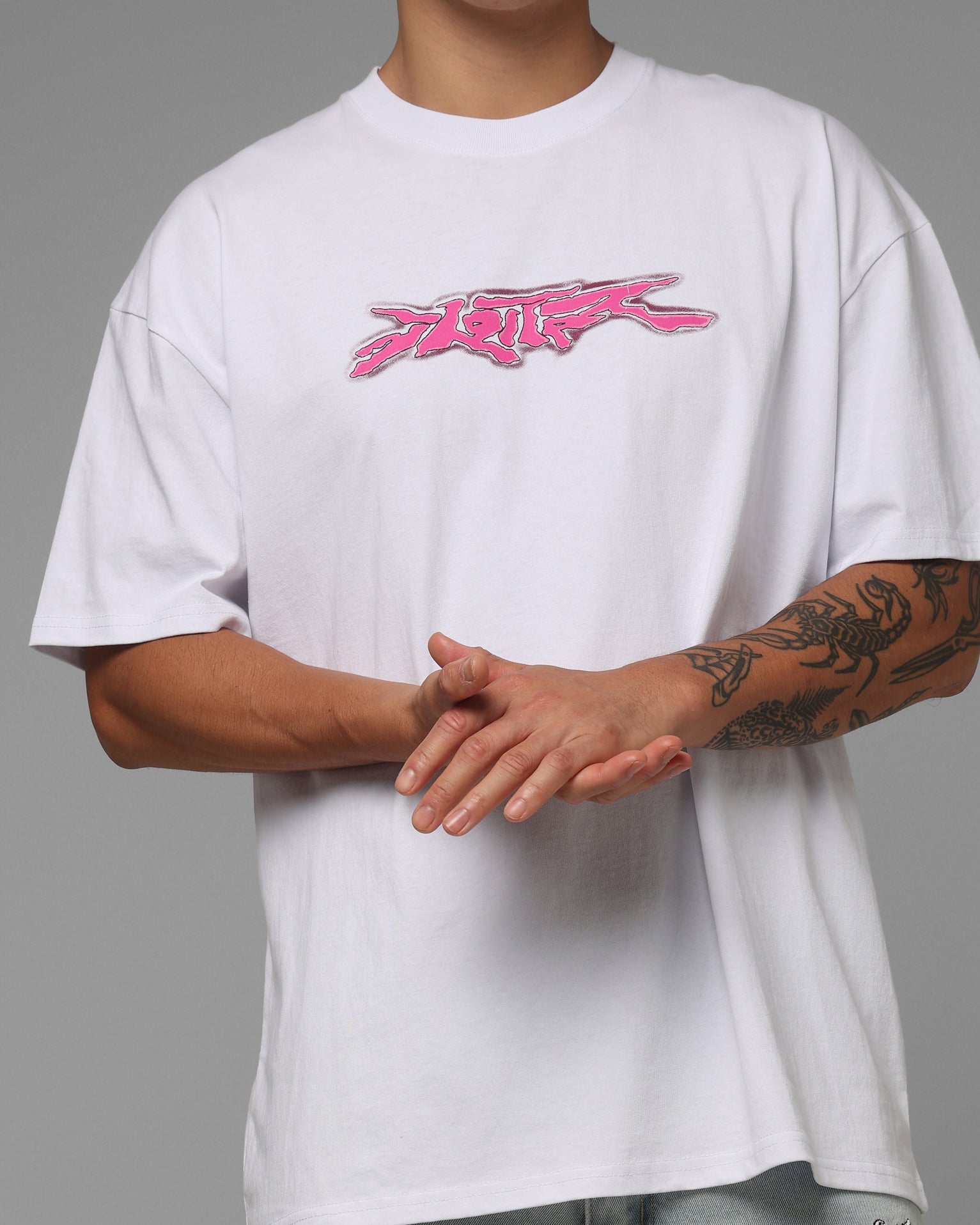 Loiter Cyber Logo T-Shirt White