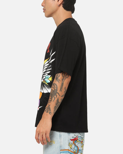 Ed Hardy Brave Hearts T-Shirt Black