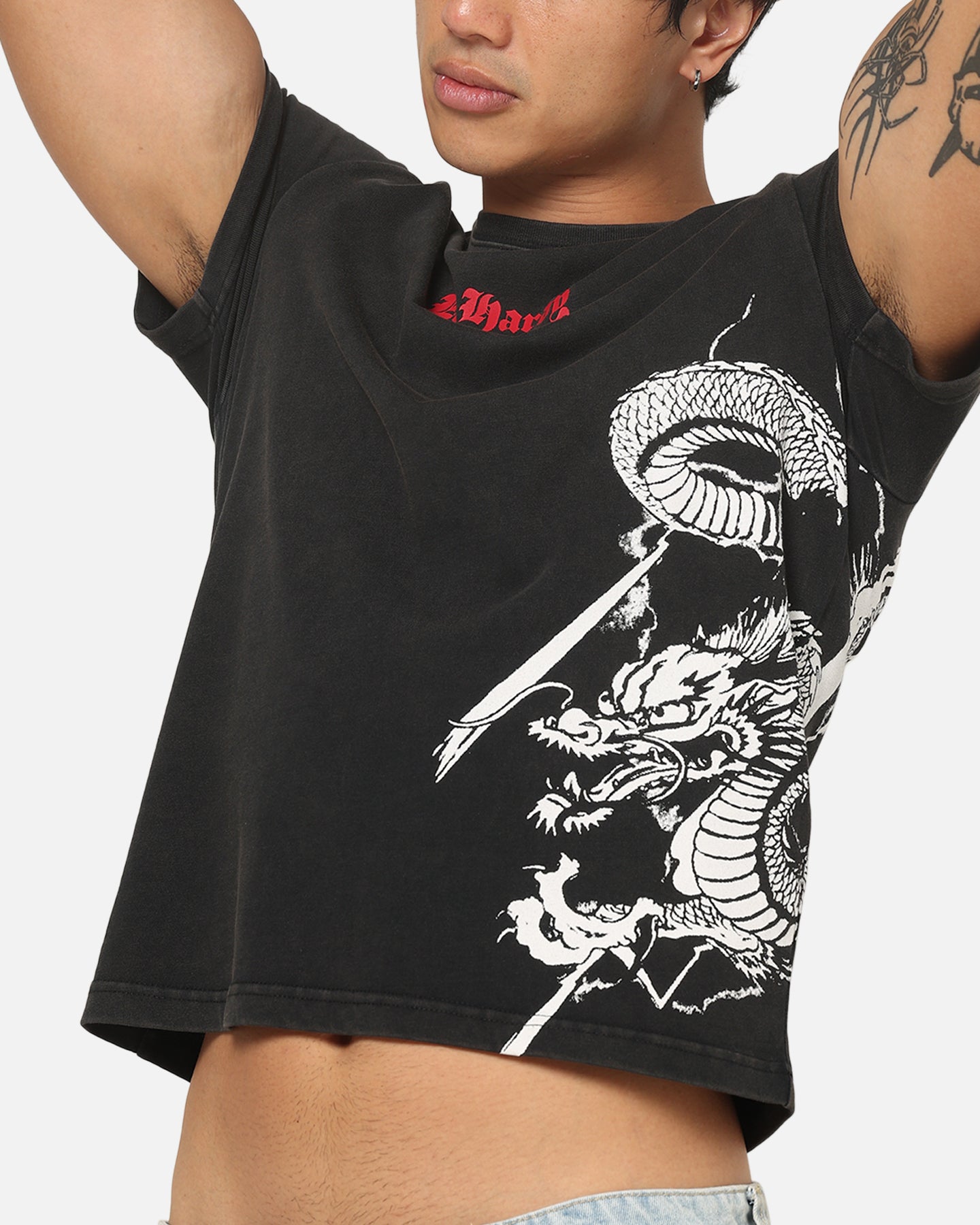 Ed Hardy Blaze T-Shirt Black